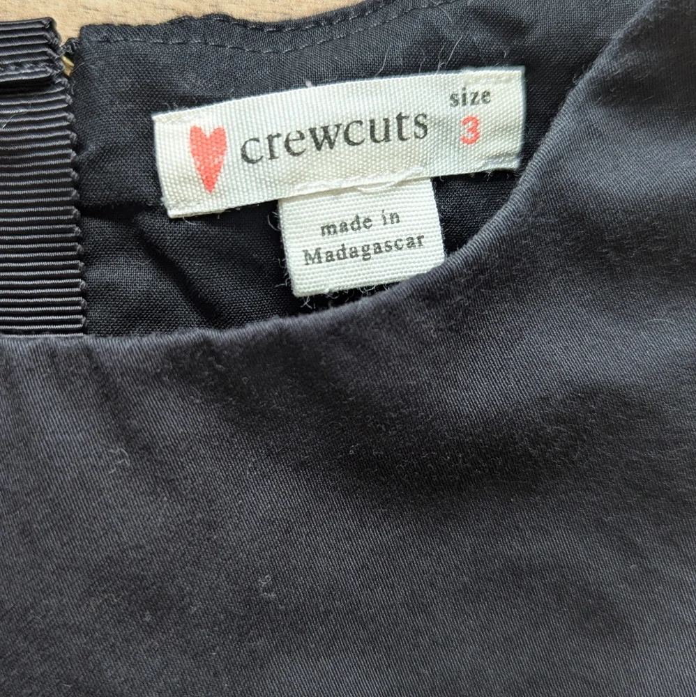 Crewcuts Elegant Sleeveless Black Twirl Dress - Size 3T - Picture 3 of 6